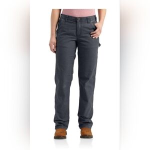 Carhartt 102080 - Women's Rugged Flex® Loose Fit Canvas Work Pant (4, Gray)